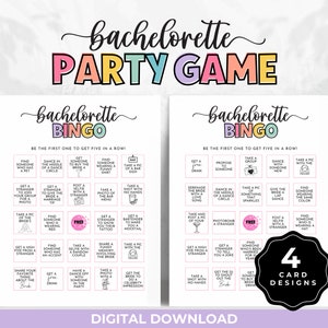 Bachelorette Bingo Night Out, Printable Hen Do Party Game, Bar Crawl Bingo Games, Fun Bachelorette Weekend Party Activity, Bridal Bingo