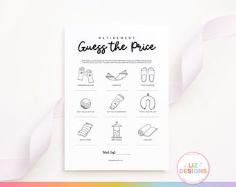 Guess the Price Game, Retirement Trivia, Retirement Party Games, Office Team Building Ideas, Fun Retiree Activities, Work Party Icebreakers