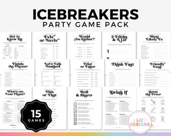Get to Know You Icebreaker, Conversation Starters, Dinner Party Table Games, Roll and Tell, Icebreaker Trivia, Friendly Feud, Table Talk