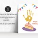 Printable Happy Birthday Handprint Art, Custom Birthday Gift, Birthday ...