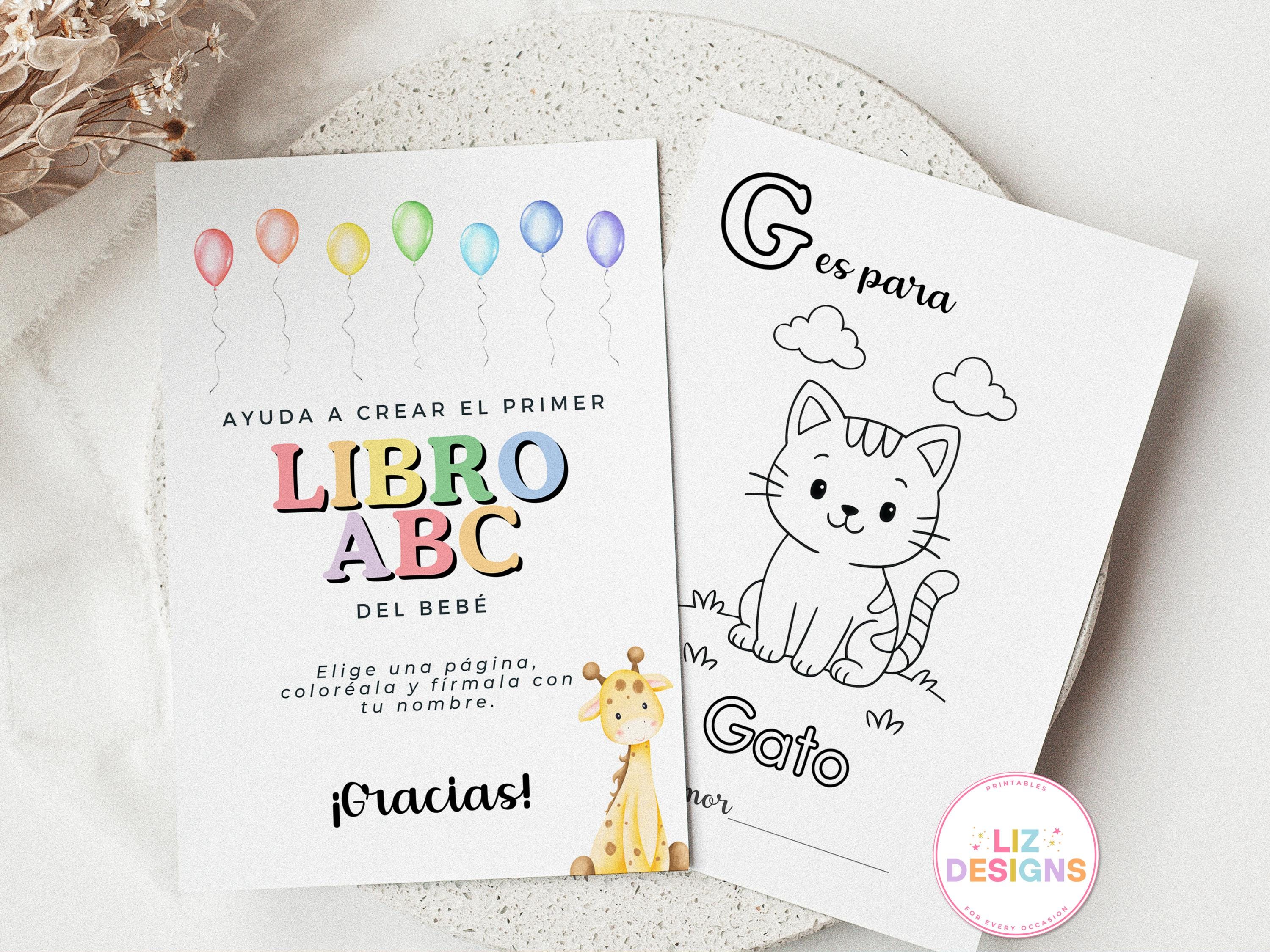 スペイン語ABCぬりえ、赤ちゃんのための初めてのスペイン語ABCブック 