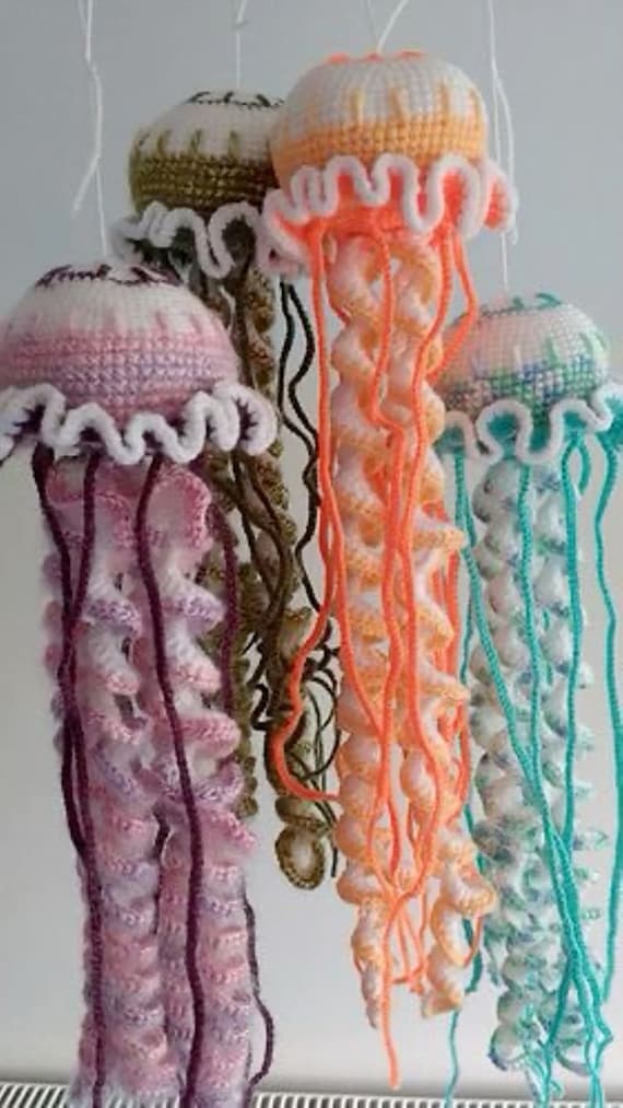 Crocheted Jelly Fish - Etsy