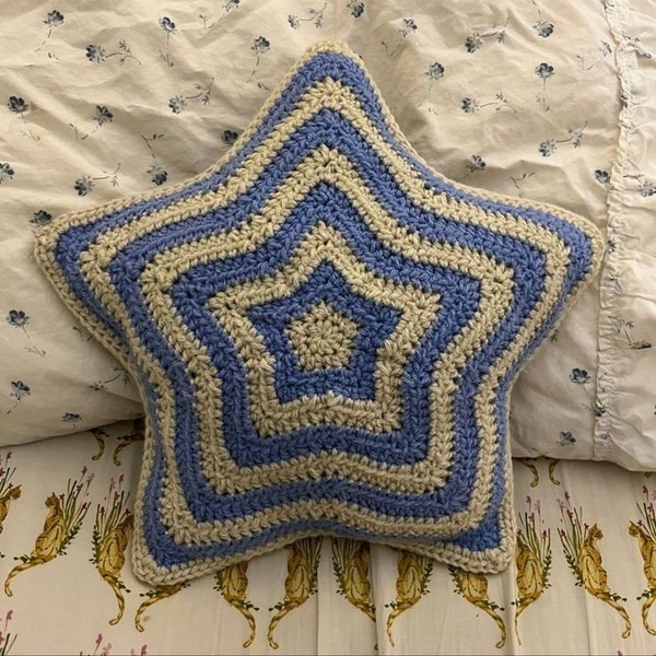 Crocheted Star Pillow