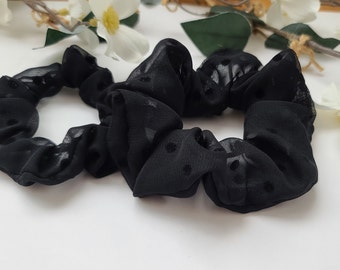 Chiffon Scrunchie| Bridesmaid Scrunchies| Elegant Hair Accessories| Scrunchies