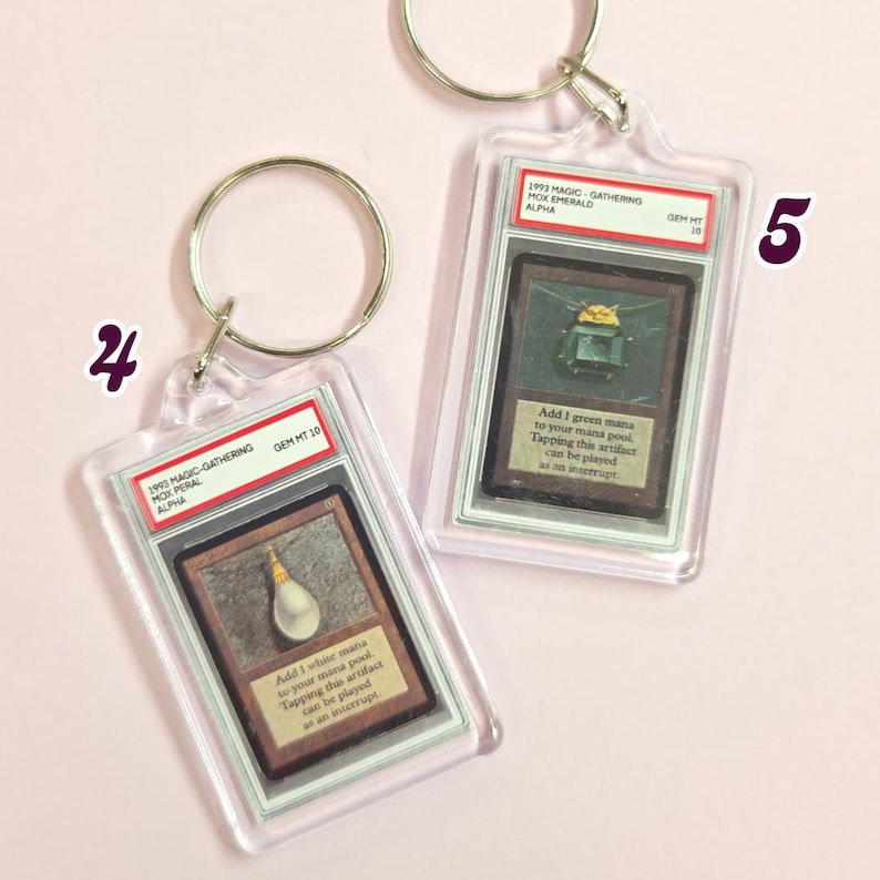 TCG (trading Card Game) POWER 9 MTG Keychain - Etsy