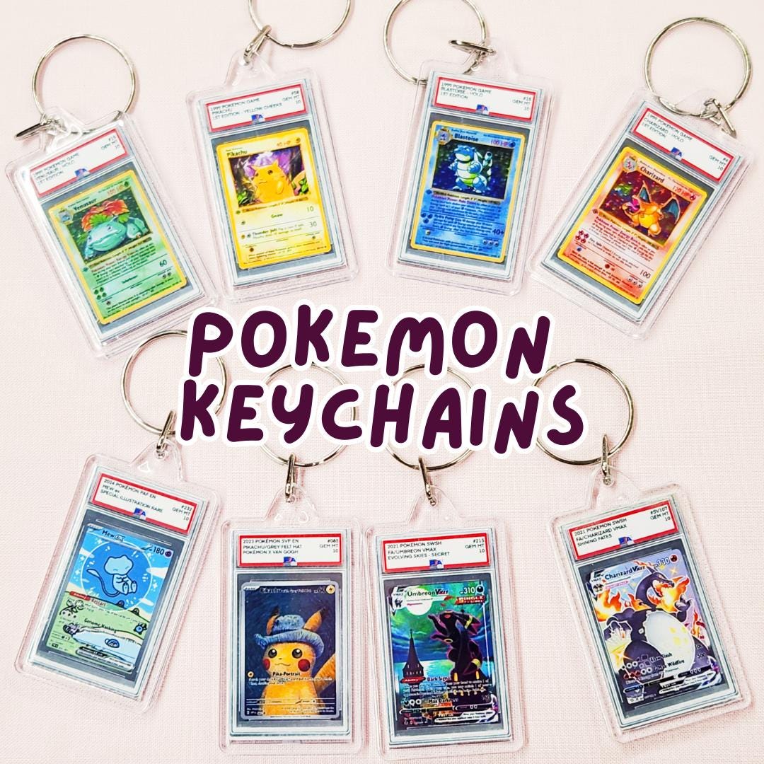 TCG (Trading Card Game) PKM keychain