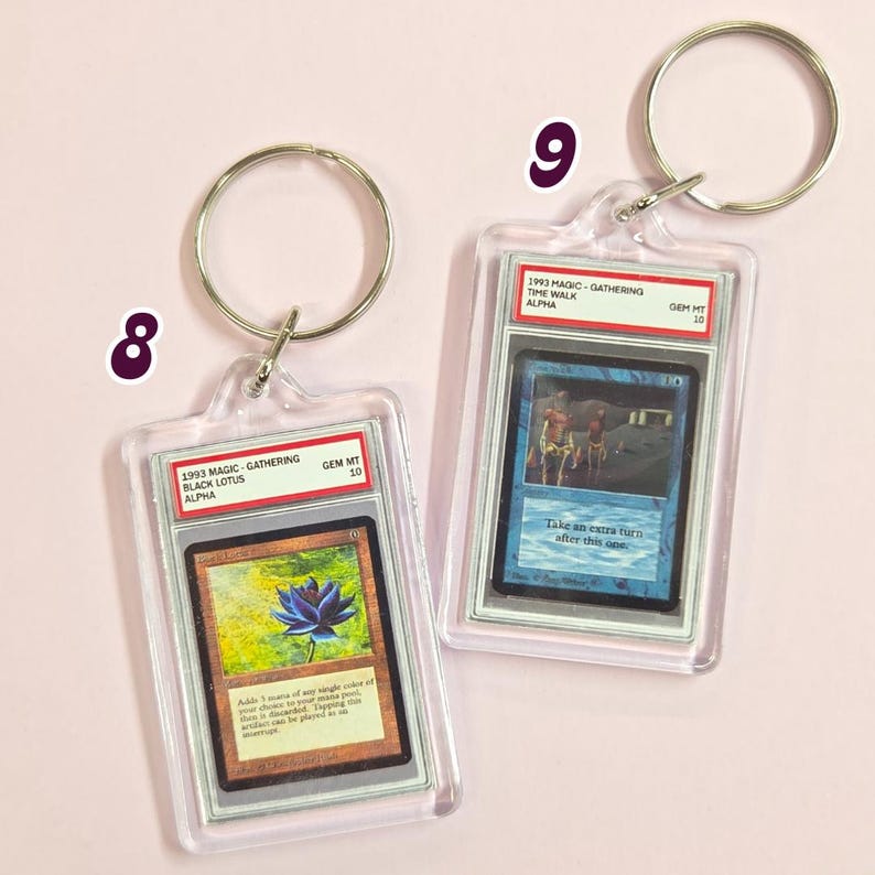 TCG (trading Card Game) POWER 9 MTG Keychain - Etsy