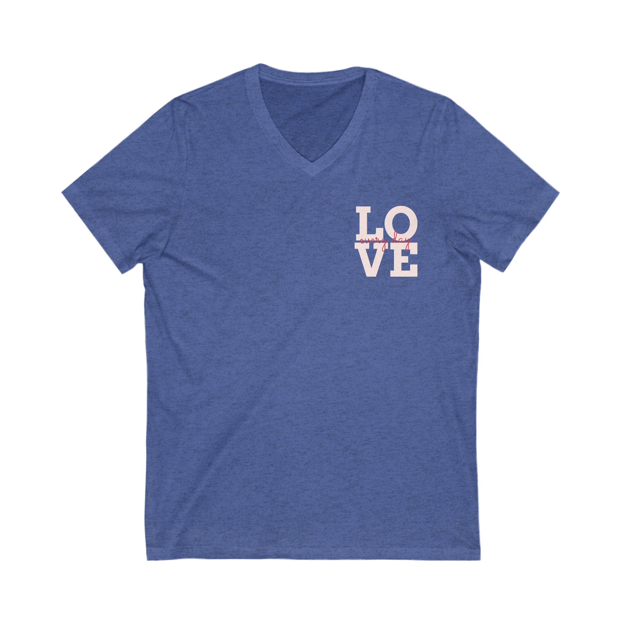 Love - Unisex Jersey Short Sleeve V-neck Tee - Etsy