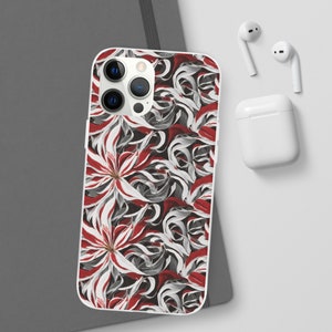 Red and White Lilies Flexi Case