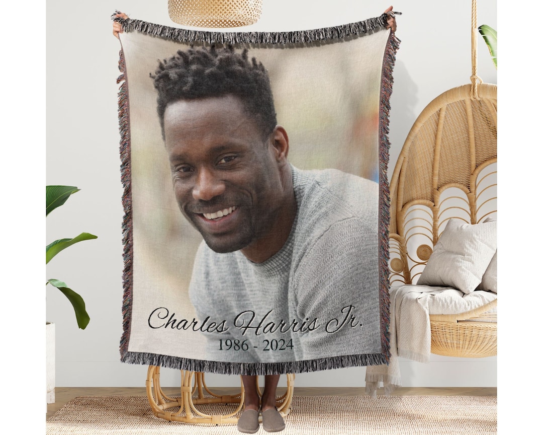 Picture Blanket Online Personalized In Loving Memory Memorial