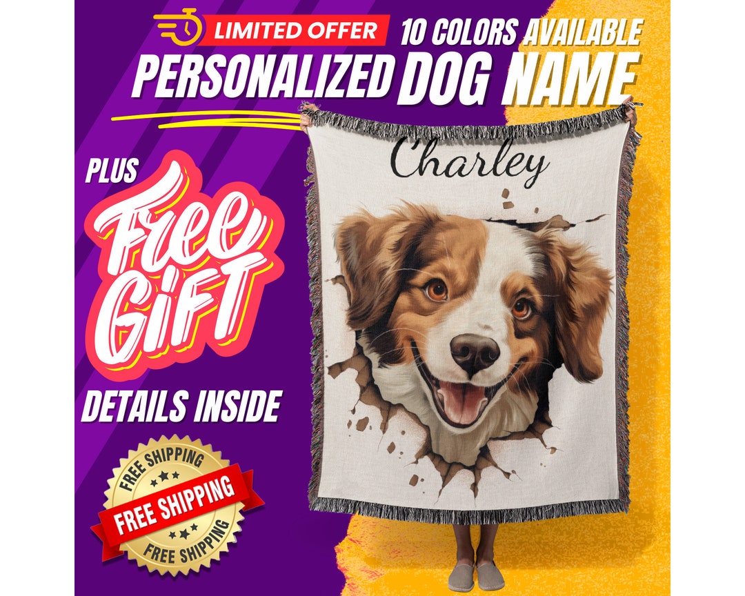 Kooikerhondje Custom Dog Blanket Name Custom Dog Blanket Etsy