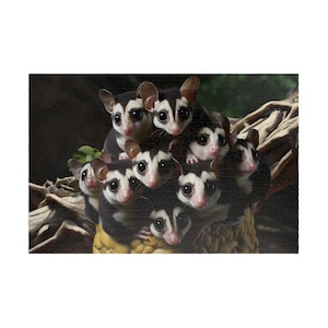 Sugar Glider Puzzle (110, 252, 500, 1014-piece) Cute Sugar glider colony puzzle