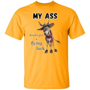 Camiseta divertida y grosera, burro, unisex, digisoft, primera calidad