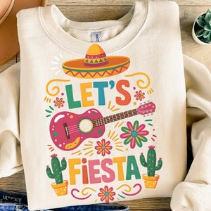 Let&#39;s Fiesta Cinco De Mayo Png, Cinco De Mayo Mexican Party, Let’s Fiesta Png, Mexican Fiesta PNG, Sublimation Design, Mexican Festival Png,