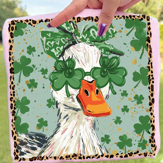 St Patrick Goose Png, St Patricks Day Png, Funny Green Silly Goose, Colorful Sublimation Design, Irish Shamrock Png Digital Download