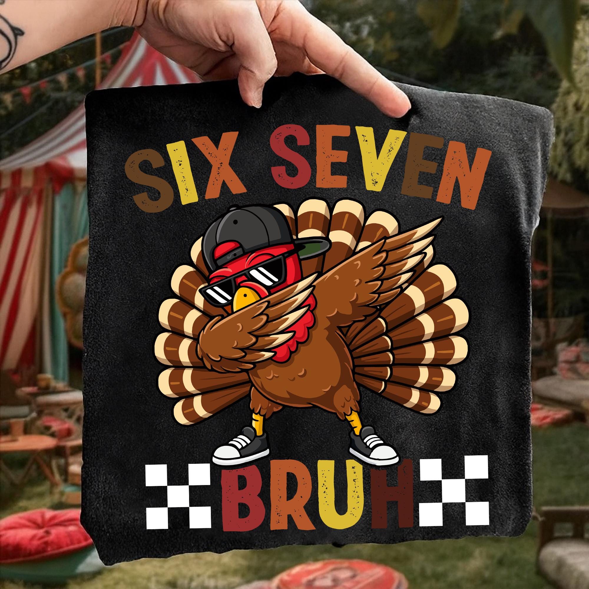 Six Seven 67 Thanksgiving Meme Png, Funny Thankful Turkey Dabbing Png ...