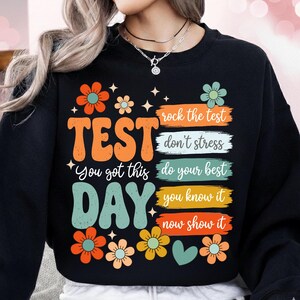 Testdag png-paket, lärare png, statliga prov, testkoordinatorskjortdesign, lärare för slutprovsveckan png, motiverande inspiration png bild 5