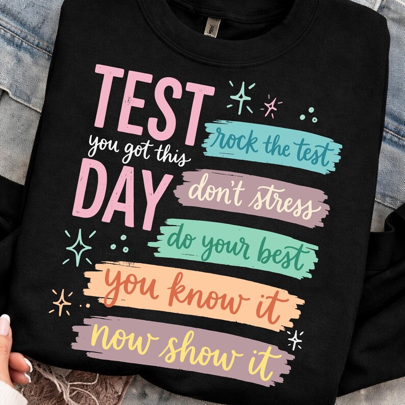 Testdag png-paket, lärare png, statliga prov, testkoordinatorskjortdesign, lärare för slutprovsveckan png, motiverande inspiration png bild 4