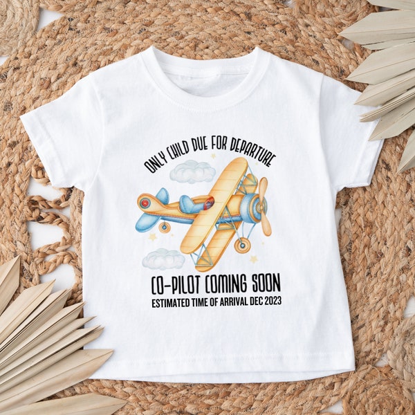 Big Brother/ Big Sister plane Tshirt - Big Brother Shirt - Only Child - Big Brother aero plane Bodysuit - Pregnancy reveal