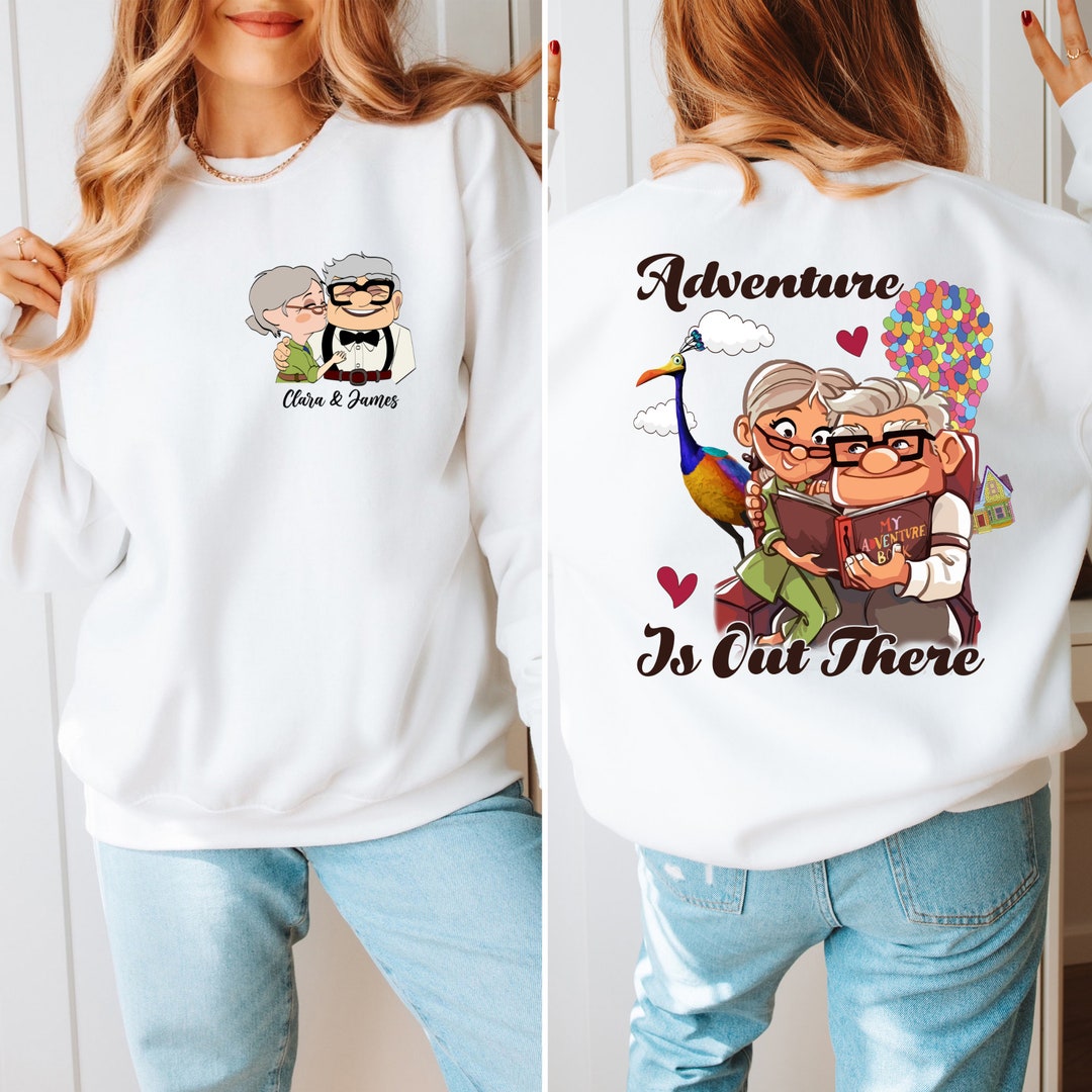 Custom Carl and Ellie Sweatshirt, Disney Pixar up Sweatshirt, His Carl ...
