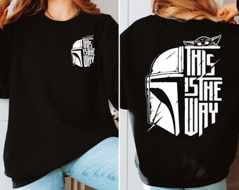 This Is The Way Sweatshirt, Mandalorian sweatshirt, Star Wars sweatshirt, This Is the Way Mandalorian Inspired Helmet Hoodie