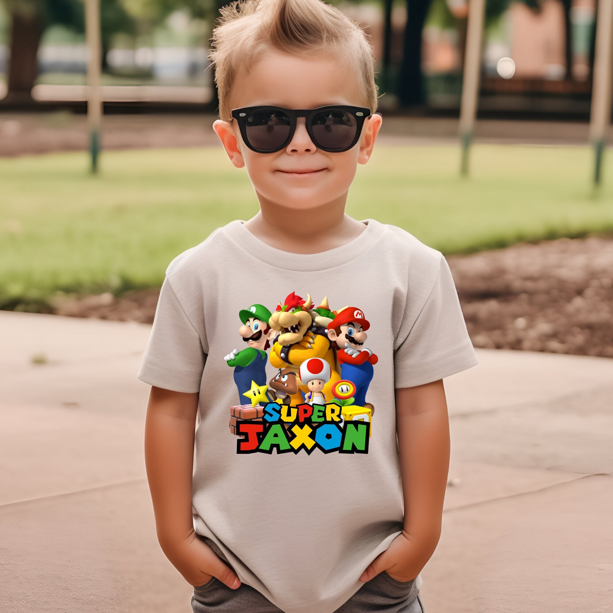 Super Mario Parody Black Boys Kids T-shirt - Mario (Funny Super Mario  Parody - High Quality T-shirt - Size 615 - Ref : 615)