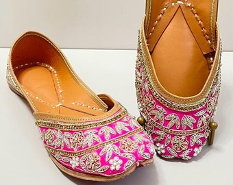 Rani Pink Embroidered Jutti