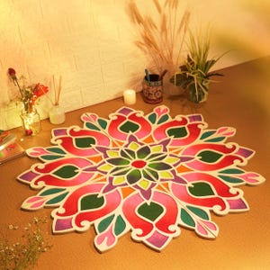 Sjablonen voor chakra-rangoli