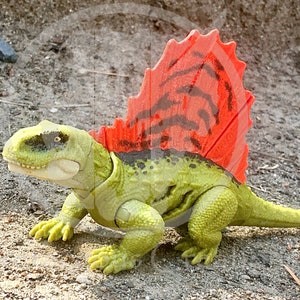 Basking Dimetrodon Toy Photography Glossy 4x6&quot; Print