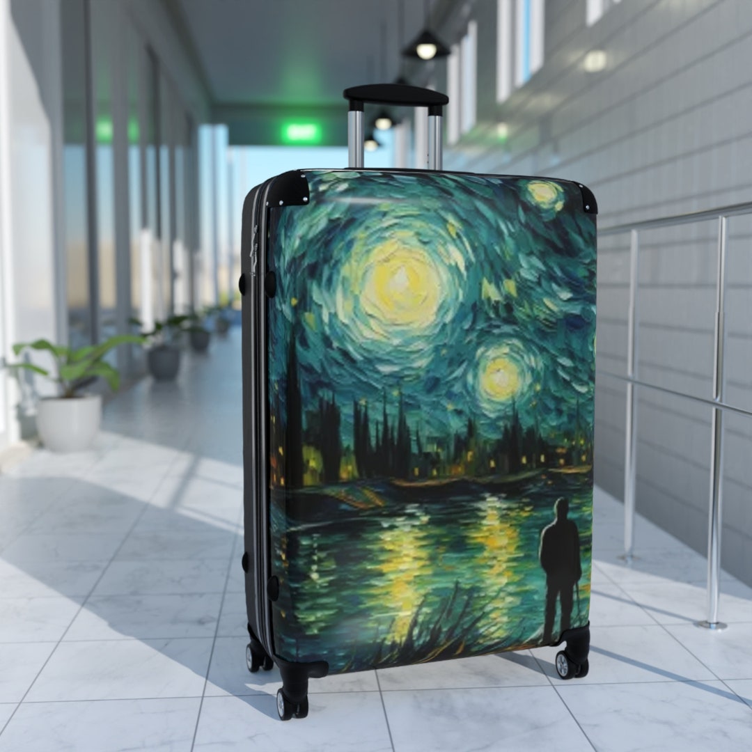 Van Gogh Suitcase Double Wheel Suitcase Hard Shell Durable Etsy