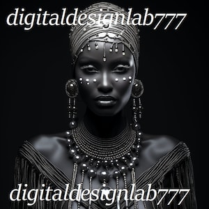 Photographie noir et blanc, art femme noire, art mural noir et blanc, art africain, art imprimable, art mural numérique