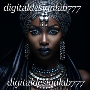 African woman art , Black and white poster ,Extra large wall art ,Digital wall art , Printable wall art , Download digital art , Africa art