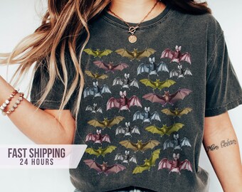 Halloween Bats Tshirt, Bat Shirt, Halloween Shirt, Halloween Gifts, Halloween Bat Shirt,  Bat Shirt, Gift for Her, Halloween  Gift