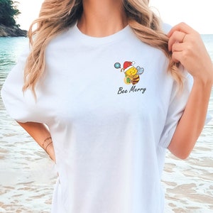 Bee Merry Tshirt, Bee Shirt, Christmas Tshirt, Bee Lover Gift, Christmas Shirt, Christmas Gifts, Funny Christmas Shirt, Merry Hoodie