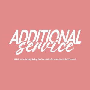 Additional cost for Back side or sleeve printing, additional special design, Does not include clothing.