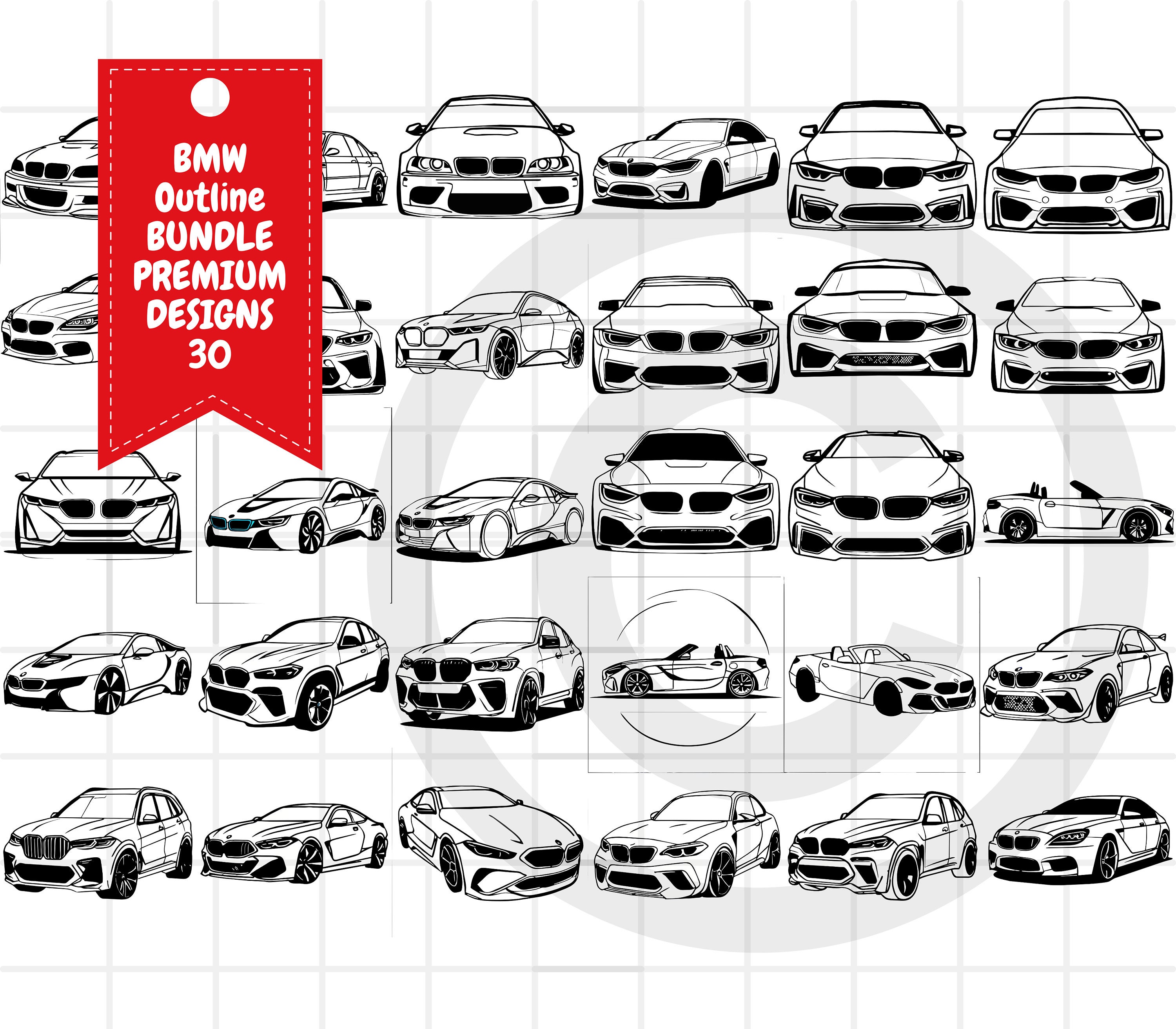 Stickers sans bulles BMW M4 E90 autocollant de voiture, amateur de