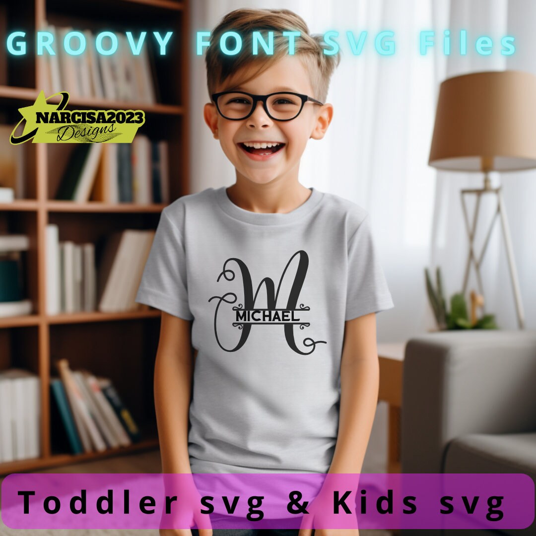Groovy Font Svg for Bundle Svg Files. Split Letter Svg Files - Etsy
