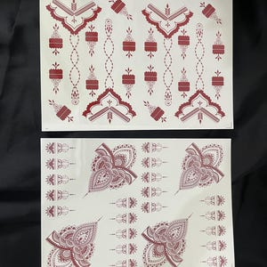 V Design Henna Tattoo