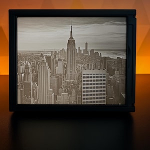 Personalized Photo Lithophane with Light-Up Frame