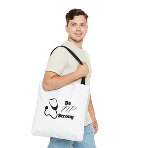 Be NP Strong Tote Bag, nurse practitioner gift, gift for nurse practitioner, NP gift, nurse practitioner bag, bag for nurse practitioner