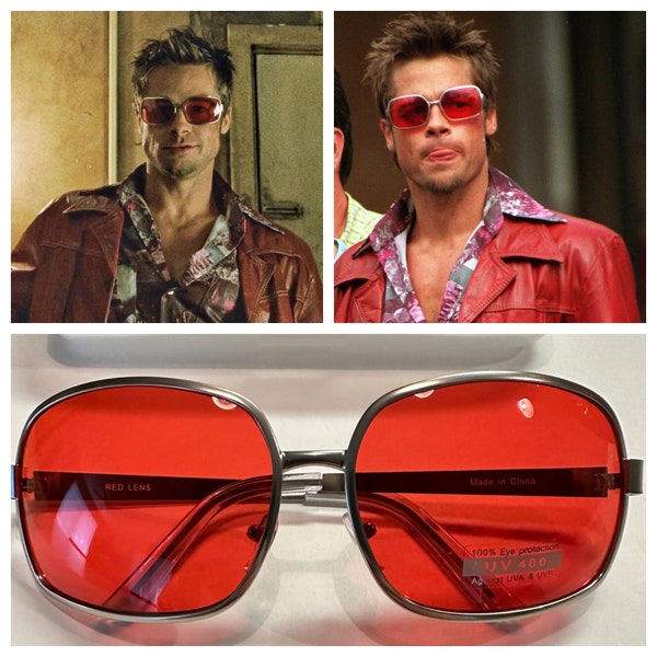 Tyler Durden Gafas de sol Sombras Fight Club NUEVO Oliver Peoples 523 Brad Pitt Disfraz rojo