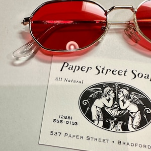 Paper Street Tyler Durden Sunglasses Shades Fight Club NEW Oliver Peoples 523 Brad Pitt Red costume Aero Plane Scene Style image 3