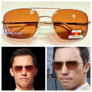 Burn Notice Shades Oliver peoples Victory 55 Michael Weston 523 Cognac Gold New