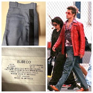 Tyler Durden Fight Club Postal Pants Usps Costume Oliver Peoples ...