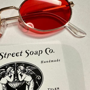 Paper Street Tyler Durden Sunglasses Shades Fight Club NEW Oliver Peoples 523 Brad Pitt Red costume Aero Plane Scene Style image 4