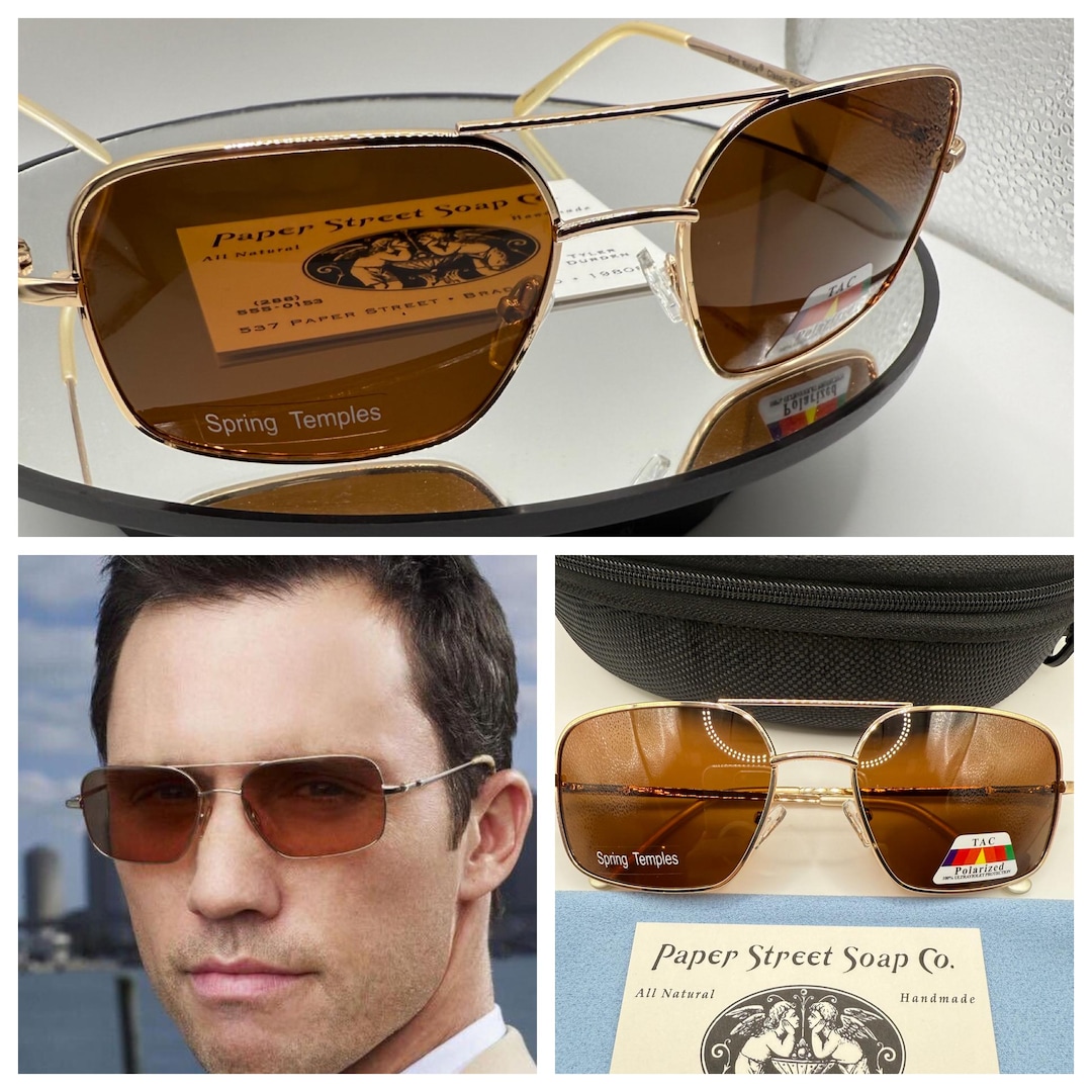 【セール中】ヴィンテージブラスフレームコンヴェックスグラス PF0025 Burn Notice Shades Oliver Peoples Victory 55 Michael Weston 523