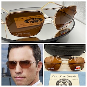 Burn Notice Shades Oliver peoples Victory 55 Michael Weston 523 Cognac Gold New