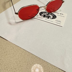 Paper Street Tyler Durden Sunglasses Shades Fight Club NEW Oliver Peoples 523 Brad Pitt Red costume Aero Plane Scene Style image 9