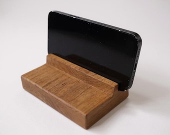 Soporte minimalista para iPhone para mesita de noche