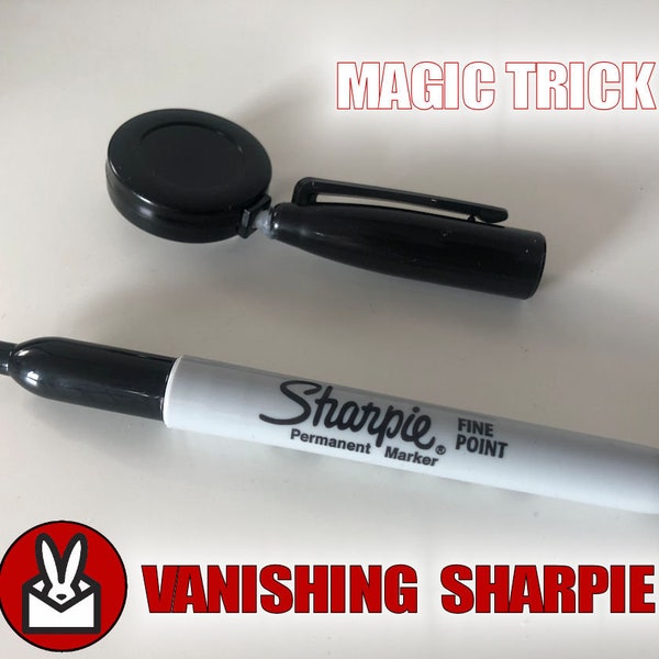 Sharpie Vanish Magic Trick Vanish Pen Reel Pull Verschwinden Schwarz Maker Neu mit Video Anleitung Easy To Do Filzstift Wirkung EDC